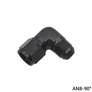 Adaptateur de tuyau coudé à 90 degrés Hoso Racing An4 An6 An8 An10 An12 en aluminium pour système de refroidissement - Product Image 4