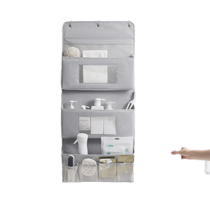 YONA กระเป๋าแขวนผ้าอเนกประสงค์สุดสร้างสรรค์, กระเป๋าจัดระเบียบเครื่องสำอางสำหรับผ้า<span class=keywords><strong>ม่าน</strong></span>หอพักและ<span class=keywords><strong>ม่าน</strong></span>แขวน - Product Image 1