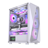 Lovingcool Factory OEM casing komputer game ATX kabinet PC HDD USB3.0 kaca Tempered menara penuh casing komputer & Menara Gaming Chassis