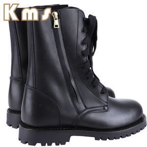 Kms Zwarte Tactische Schoenen Oem Groothandel Nieuwe Stijl Comfortabele Lichtgewicht Zijritssluiting Tactische Laarzen - Product Image 1