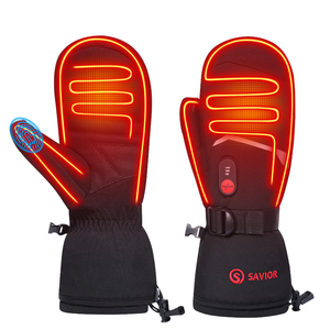 Gants <span class=keywords><strong>de</strong></span> ski chauffants imperméables les plus chauds en gros personnalisés avec batterie rechargeable pour l'hiver - Product Image 1