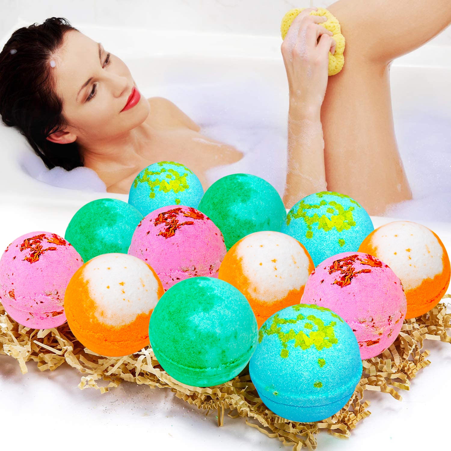 Kingworth, оптовая продажа, насыпью 70 г, розовый цветок, лаванда, соляной шар для ванны, роскошные натуральные соли для ванны