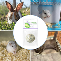 Jouets à mâcher pour lapins, balles à mâcher en herbe naturelle, balles de foin pour petits animaux, jouets pour hamsters, chinchillas, gerbilles