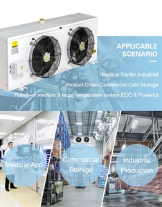 ND74/250L-ET 10HP 380V/220V Capacity 12.6KW 400mm Fan Air <b>Cooler</b> Evaporator for Cold <b>Room</b> - Product Image 3