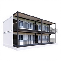 Bâtiments de bureaux préfabriqués en conteneurs, conception d'escaliers et de canopies, certification ignifuge de classe A