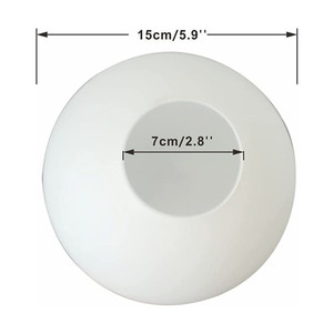 Paralumi a globo in vetro smerigliato bianco opale <span class=keywords><strong>paralume</strong></span> di ricambio per illuminazione a sospensione applique da parete - Product Image 2