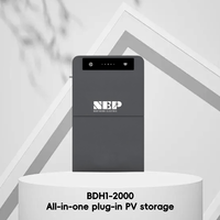 BDH1-2000 2kW Neue Generation Integrierter Wechselrichter Heimenergiespeicher Balkon-Photovoltaik-Solarsystem Lithium-Ionen-Batterie IP66