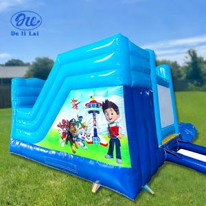 <span class=keywords><strong>Castillo</strong></span> Inflable Comercial de PVC con Tobogán y Soplador, Trampolín para Niños y Perros, Parque de Trampolines al Aire Libre, Fácil de Instalar, 3 Años de Duración - Product Image 3
