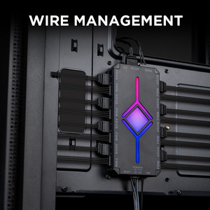 Nouveau produit du fabricant Asiahorse : <span class=keywords><strong>Hub</strong></span> de ventilateur VE-<span class=keywords><strong>HUB</strong></span> <span class=keywords><strong>ARGB</strong></span> <span class=keywords><strong>PWM</strong></span> 3 broches pour la gestion des câbles du châssis - Product Image 3