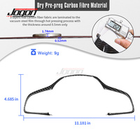 Pour Genesis G70 IK 2017-2025 revêtement d'habillage latéral de volant en Fiber de carbone sèche véritable accessoires intérieurs