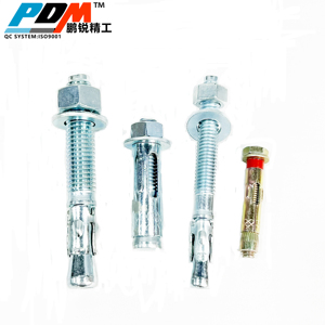 Ancres à coin personnalisées OEM pour l'expansion des usines chinoises, en acier inoxydable et acier au carbone, pour béton, finition zinc jaune - Product Image 2