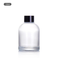 50ml 100ml 200ml 300ml grand conteneur de stockage d'aromathérapie diffuseur de roseau bouteille en verre de parfum carré vide
