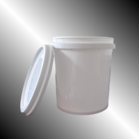 Seau en plastique vide, hermétique, durable, couleurs personnalisables, pour huile, usine, 15L, hypochlorite de calcium, jerrycan
