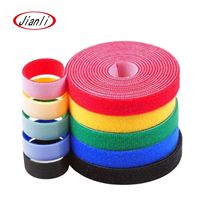 Bande auto-agrippante double face en nylon coloré, écologique, résistante à la chaleur, ajustable pour vêtements et sacs, taille personnalisée