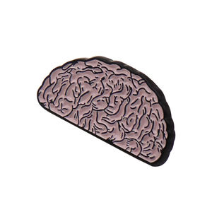 Insignias de Metal Personalizadas de Fábrica con Logotipo de Tratamiento Médico, Broches de Moda, Pin de Esmalte con Forma de Cerebro para Médicos y Enfermeras, Fabricación de Pines de Solapa - Product Image 1