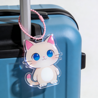 Créez votre propre étiquette à bagages en acrylique personnalisée avec un motif de dessin animé Kpop, faible quantité minimale de commande