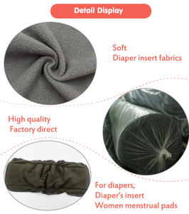 Tissu de couches réutilisables en charbon de bambou, 140 gsm largeur 1.6 m, couches en tissu pour les couches en tissu de bébé, insertion de couches, coussin sanitaire, 5 pièces - Product Image 4