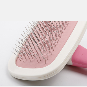 Peine de pelo para mascotas pequeñas al por mayor, cepillo para gatos y perros, acero inoxidable y plástico para mascotas pequeñas, precio de fábrica - Product Image 5