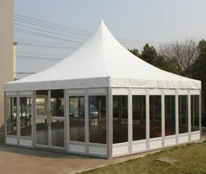 Altıgen cam duvar eğlence çadırı açık hava reklam için ticaret gösterisi olay veya sergi