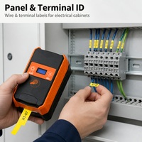 Imprimante d'étiquettes thermiques portable 203 DPI Bluetooth, créateur d'étiquettes à code-barres, imprimante d'étiquettes thermiques numérique, mini-imprimante portable