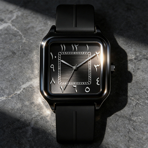 Orologio con numeri arabi del Medio Oriente, orologio da uomo d'affari, orologio sportivo da esterno alla moda, orologio al quarzo da uomo di alta qualità, impermeabile - Product Image 4