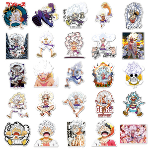 50Pcs Nhà Máy Nóng Bán Không Thấm Nước Tùy Chỉnh Anime Sticker Trang Trí Phim Hoạt Hình Luffy Của Thứ Năm Bánh Formsticker - Product Image 3
