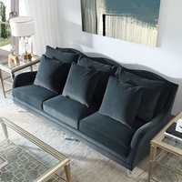 Canapé sectionnel en tissu personnalisable traditionnel, cadre en bois massif, nouveau modèle rectangulaire pour salon, appartement, hôtel, villa, décoration