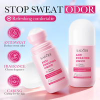 Déodorant anti-transpirant en roll-on SADOER à la fragrance de fleurs de cerisier, doux pour la peau, nourrissant, longue durée, 50g, unisexe