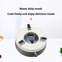 Réchaud à alcool rond compact, mini-cuisinière à combustible solide pour pique-nique, cuisson en plein air, randonnée