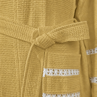 Peignoir gaufré à capuche pour hôtel et spa, lavable en machine, léger, pour hommes, idéal pour l'hôtellerie, disponible en gros pour toutes les saisons