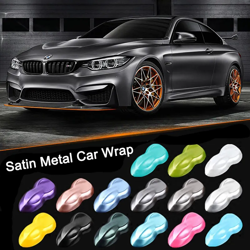 LENPRO Wholesale PVC Roll 3 M Premium Glitter White Design Matte Black Green Paper Vinyl Wrapping Film Satin Metal Car Wrap