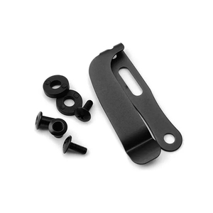 Powder Coated 420 Stainless Steel Spring Steel Slotted Adjustable Belt Clip Full Anti Loosening Hardware Kit Holder - Product Image 3
