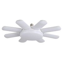 Ampoule LED SMD2835 pliable en forme d'éventail E27/B22, 85-265V AC, 8 pales, matériau PC, pour salon, entrepôt, garage, plafond