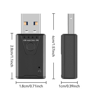 Adaptador USB BT 5.4, Transmisor Receptor Dongle Inalámbrico, Adaptador <span class=keywords><strong>de</strong></span> Audio USB 5.3 para Computadora, PC, Laptop - Product Image 6