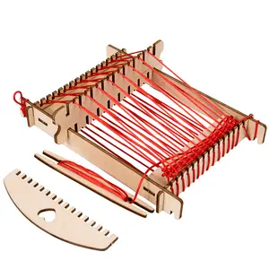 Wooden loom toys diy technology small make children students assemble handcrafted learning tools scientific materials kit