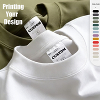 Camiseta de algodón 100% de alta calidad al por mayor para hombre, diseño de logotipo personalizado, impresión digital, camiseta extragrande personalizada