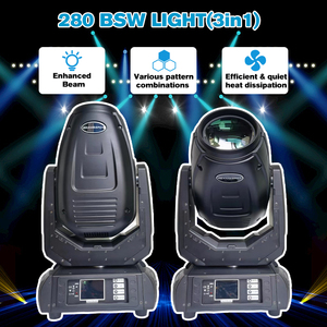 Bán Buôn New 280W Chùm Tại Chỗ Rửa Di Chuyển Ánh Sáng 3in1 Di Chuyển Đầu Ánh Sáng Với 14 Mô Hình Hiệu ứng - Product Image 3