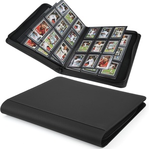 Customized 9 Pockets PU Leather <b>Card</b> <b>Binder</b> with PP Inner Pages for <b>Card</b> Collections by Just in Case Acrylics - Product Image 3