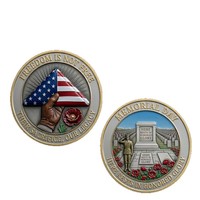 Serie de Monedas Conmemorativas Metálicas con Temática de Honor y Guerrero, Monedas de Recuerdo Personalizadas Coleccionables para Regalo o Colección