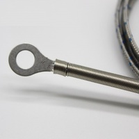 Edelstahl-Metallabschirmungskabel 4mm 5mm 6mm 14mm Lochringkopf K E J Thermoelement Temperatursensor OEM SENRUIKE