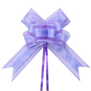 Plaid Yarn Tulle Hand-held <b>Garland</b> Five-line Grid Square-patterned Butterfly Pull-up for Grand Openings and Parties - Product Image 5