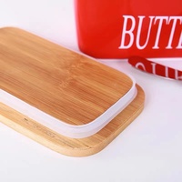 Fournisseur chinois de beurrier en céramique écologique avec couvercle et couvercle, vaisselle de cuisine, nouveaux produits, assiette