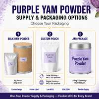 Poudre d'UBE de qualité alimentaire OEM, 100% pure et naturelle, à base d'igname violette