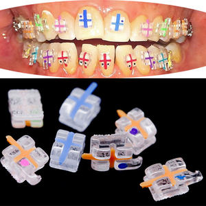 0.022/0.018 di bellezza alla moda staffe ortodontiche in ceramica zaffiro Roth/MBT/Edgewise staffa con indicatore - Product Image 5