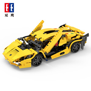 Voiture de course Double Eagle C51055 Lightning, blocs de construction en plastique à petites particules, 400-800 pièces, jouet télécommandé pour garçons - Product Image 2