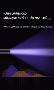 Mini torcia portatile <span class=keywords><strong>UV</strong></span> 365nm torcia portatile ricaricabile a LED per l'identificazione anticontraffazione delle macchie di animali domestici - Product Image 3