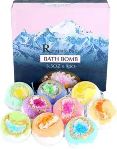 Vente en gros de produits de bain SPA pour la maison Meilleure vente Fête des mères Anniversaire Cadeau de Noël Ensembles de bombes de bain pour filles
