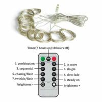 3x3m 300LED Guirlande lumineuse Smart Home 8 Modes Festival Holiday Outdoor Decoration Lights for Christmas Decorations