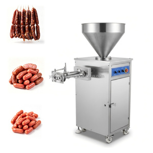 Máquina para hacer salchichas de acero inoxidable 304, línea de producción comercial de salchichas, embutidora de salami al vacío, en oferta. - Product Image 1
