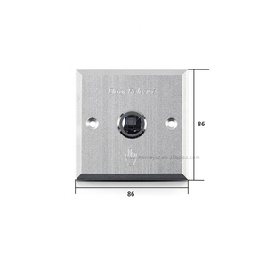 Interruptor de Botón de Salida de Bajo Voltaje de Aleación de Aluminio Inteligente de 12V/24V, Botón de Salida de Puerta de Aleación de Aluminio de 12V CC NO / <span class=keywords><strong>COM</strong></span> - Product Image 3
